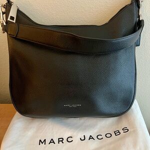Marc Jacobs “Gotham City” pebbled letter hobo bag.